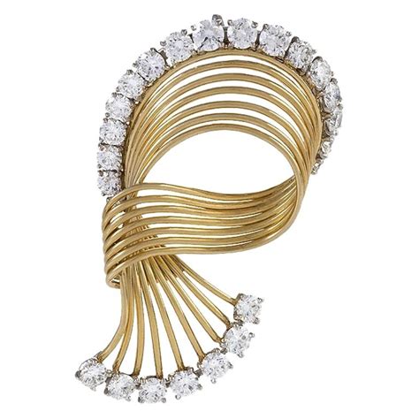 cartier vintage diamond brooch.